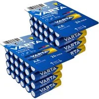 VARTA Varta AA Mignon Batterien: 10J lagerbar & Longlife Power Batterie, (48 St), für Fernbedienungen, Lampen & Spielzeug