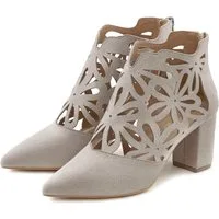 LASCANA Ankle Boot, Stiefelette, Stiefel, High-Heel-Stiefelette mit eleganter Spitze und Blockabsatz