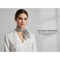 Kleelein Seidentuch Luxus Nicktuch French Monogram Chic Schleifen-Design Elegantes