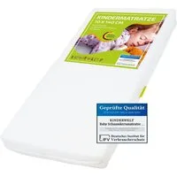 Kindermatratze Schaumstoff Matratze 70 x 140 Schaum Baby, KiNDERWELT