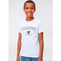 Champion T-Shirt Graphic T-Shirt für Kinder, sportlicher Stil, Kurzarm, Rundhalsausschnitt