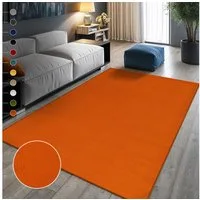 Sanat Teppich UNI, auch als Läufer und Rund, rechteckig, Höhe: 13 mm, robuster Kurzflorteppich, große Farbauswahl, Wohnzimmer, alle Räume