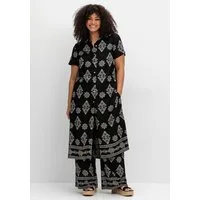 sheego by Joe Browns Klassische Bluse Longbluse Kurzarm