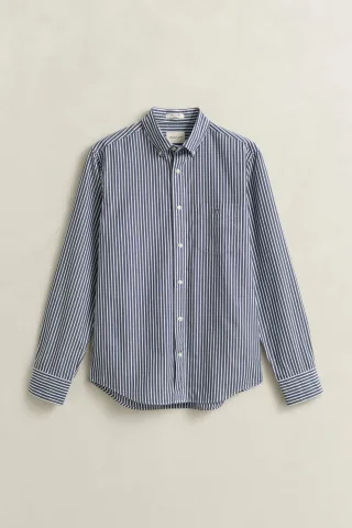 GANT - Classic Popeline-Hemd mit Streifen persian blue - Gr. - XL