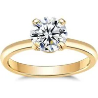 Jumpeak Diamantring Damen 585 Echtgold Ring, engagement ring, 1CT-2ct Lab-Zuchtdiamanten, 1CT, e, vs1, 3ex, mit IGI-Zertifikat, ein Liebesgeschenk für meine Frau.