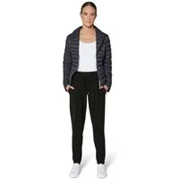 MADELEINE Jogger Pants Leichte Jogg-Pants mit Bundfalten Uni-Design, elastischer Tunnelzug, ohne Kragen