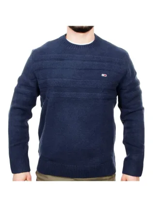 Pull Tommy Jeans Herren Soft Kabel-Flagge
