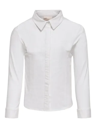 KIDS ONLY - KOGMETTE LS SHIRT WVN white - Gr. - 164