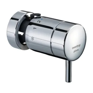 Oventrop Einhebel-Thermostat 1012175 mit Klemmverbindung, ohne Nullstellung, verchromt