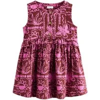 Next Vokuhila-Kleid Ärmelloses Kleid mit Schößchen (1-tlg)