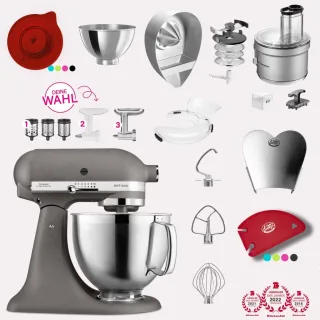 KitchenAid Artisan 4,8 Liter KSM185 Spar-Set mit Food Processor &...