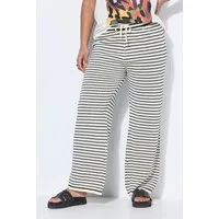 Studio Untold Schlupfhose Hose wide Straight Legs Ringelstrick