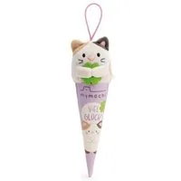 Nici Spiel NICI Schlüsselanhänger Katze Angy Kleeblatt beige 8 cm Geschenkbox