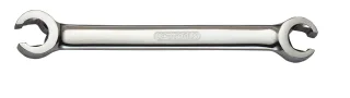 KS Tools CHROMEplus Offener Doppel-Ringschlüssel, abgewinkelt - 518.0526