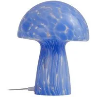 Lindby Tischleuchte Hubi, Glas Blau IP20, 1 x 15 W LED