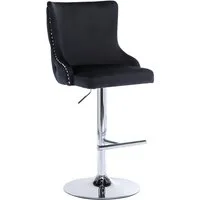 WAHSON OFFICE CHAIRS Barhocker höhenverstellbar Barstuhl aus Samt mit Löwenkopf 2er Set
