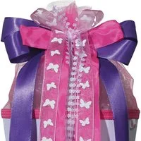 Roth Ideen Schultüte ROTH Schultütenschleife "Purple Rain", lila/pink