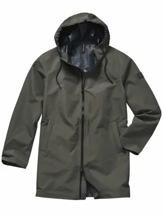 Mey & Edlich Herren Nimm-mit-Regenmantel Blau 100 % Polyester