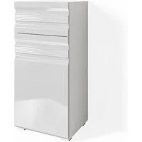 Vicco Midischrank Fredd, Weiß Hochglanz, 36 x 79 cm (1-St)