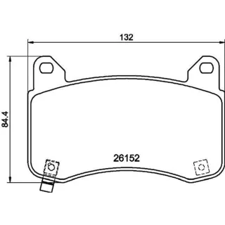 Hella Bremsbel?ge vorne Tesla Model 3 Y 8DB355040-901