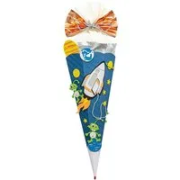 Roth Schultüte Basteltüte Space, 68 cm, eckig, mit weißem Kreppverschluss, Zuckertüte zum Basteln