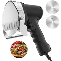 FOHERE Elektromesser Elektrisches Dönermesser, 3800 rpm, Shawarma Dönermesser, 80 W, Edelstahl Doppelklinge, Stufenlos Verstellbar von 0-8 mm