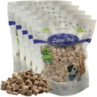 Lyra Pet 1 kg (5 x 200 g) Lyra Pet® Entenbrustwürfel gefriergetrocknet Ente, Snack für: Hund