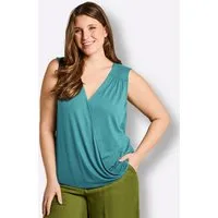 Sheego Strandkleid Shirttop Ärmellos