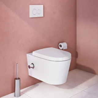 VitrA Options Wand-Tiefspül-WC 5176B003-7211 35,5x57,0cm, weiß, mit Bidetfunktion, mit integr. Thermostat-Armatur, rechts