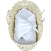 Einschlagdecke BABYLUX Einschlagdecke Musselin BABYHÖRNCHEN 75 x 75 cm Neugeborene, BabyLux, Weiß