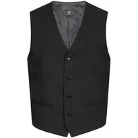 GREIFF Anzugweste Greiff Corporate Herren Weste V-Ausschnitt Regular Fit Schwarz