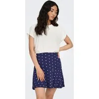 ONLY Kurzarmshirt ONLMOLLY S/S O-NECK DOBBY TOP JRS Materialmix, regular fit, Rundhals
