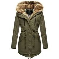 Navahoo Winterjacke Diamond Designer Winterjacke mit Teddyfell gefüttert