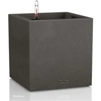 Lechuza® Pflanzkübel Pflanztopf Canto Stone 30 low graphitschwarz 13702 (Komplettset)