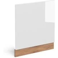 Vicco Frontblende R-Line, Weiß Hochglanz/Goldkraft Eiche, 60 cm ohne Arbeitsplatte (1 St)