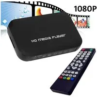Bolwins A28C USB SD MMC HDMI VGA AV YPbPr Media Player +IR Fernbedienung 1080p Kompaktanlage (1080P, n.V., Multimedia Player, 0 GB Festplatte, 1080p HD Wiedergabe, HDMI / VGA / YPbPr / AV Ausgänge)