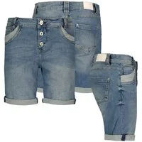 SUBLEVEL Bermudas Damen Jeans Shorts Bermuda Kurze Hose Shorts Short Denim Stretch Denim