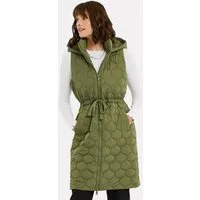 Threadbare Softshellweste (1-tlg) mit langem Schnitt und Kapuze