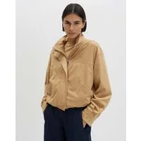 someday Jackenblazer Blouson aus weichem Velourslederimitat Loose Fit Samtige Oberfläche mit edler Optik