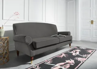 Home affaire 3-Sitzer "Rennes" in Samtoptik oder Baumwoll-Mix