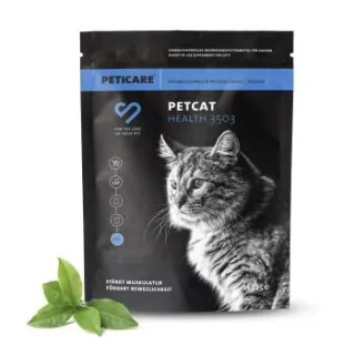 Peticare Muskulatur Pulver für Katzen, mit essenziellen Aminosäuren, Kollagen