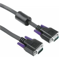 Hama 5m VGA-Kabel Monitor-Kabel HDD-Stecker 15-pol Video-Kabel, VGA, (500 cm), Anschlusskabel mit VGA HDD-Stecker für TV, Beamer, PC, Bildschirm etc.