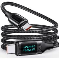 neue dawn 100W USB C Schnellladekabel Kabel 1,8m für MacBook iPad Samsung iPhone USB-Kabel, USB-C, USB-C (180 cm), für iPhone/iPad Pro Air/Macbook Pro Air/Samsung Galaxy Serie,Schwarz