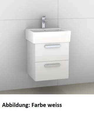 Artiqua 412 Waschtischunterschrank für Connect Cube E7138, Sangallo Grau quer, 412-WU2L-I28-7152-432 412-WU2L-I28-7152-432