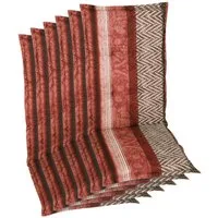 GO-DE Hochlehnerauflage, (Set, 6 St), 120x50 cm