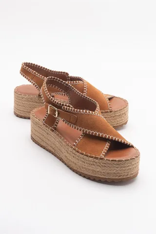 Bellezza Leder-Plateausandale (Damen)