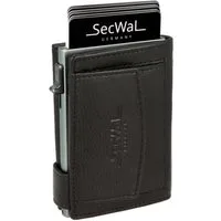SecWal Geldbörse, Kartenetui mit Münzfach Druckknopf, Slim Wallet, RFID Schutz, Geldbeutel klein, für Damen und Herren