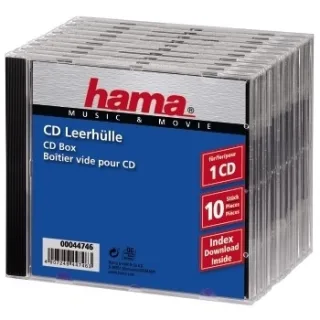 Hama Behälter CD-Aufbewahrung | 44746 | Kapazität: 1 CD - Schwarz