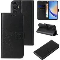 Tec-Expert Handyhülle Cover Tasche Hülle für Samsung Galaxy A15 & A15 5G 6,5 Zoll, Klapphülle Case mit Kartenfach Fliphülle aufstellbar, Motiv Blumen