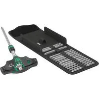 Kraftform Kompakt 400 RA Imperial Set 1, mit Ratschenfunktion, Bit-Satz schwarz/grün, 1/4", zöllig, 17-teilig